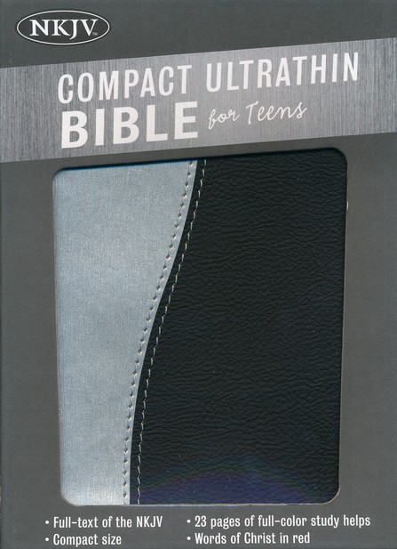 NKJV COMPACT ULTRATHIN TEENS BLACK SILVE NKJV COMPACT ULTRATHIN TEENS BLACK SILVE