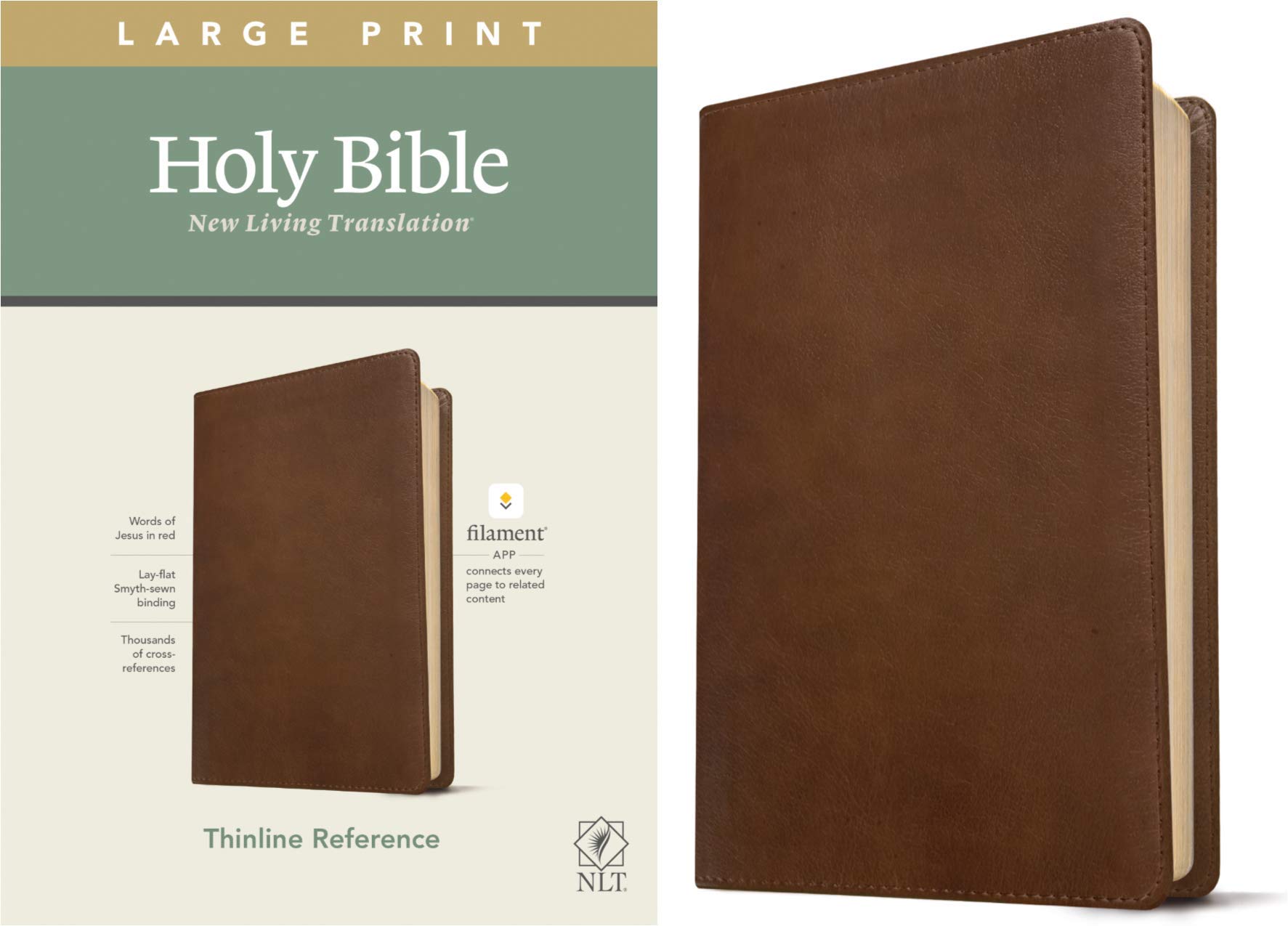 NLT LARGE PRINT THINLINE BIBLE FILAMENT EDITION