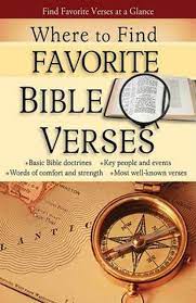 WHERE TO FIND FAVOURITE BIBLE VERSES PAMPHLET