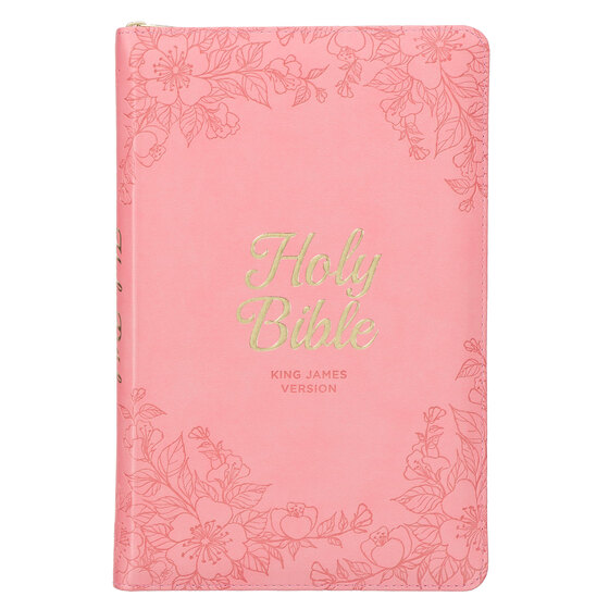 KJV LARGE PRINT THINLINE BIBLE SUNRISE PINK