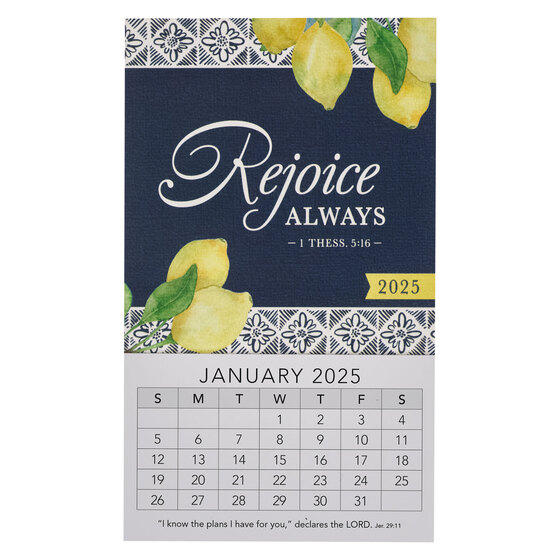 REJOICE ALWAYS MINI CALENDAR 2025