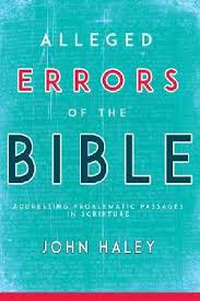 ALLEGED ERRORS OF THE BIBLE