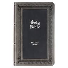 KJV GIANT PRINT BIBLES GREY BLACK