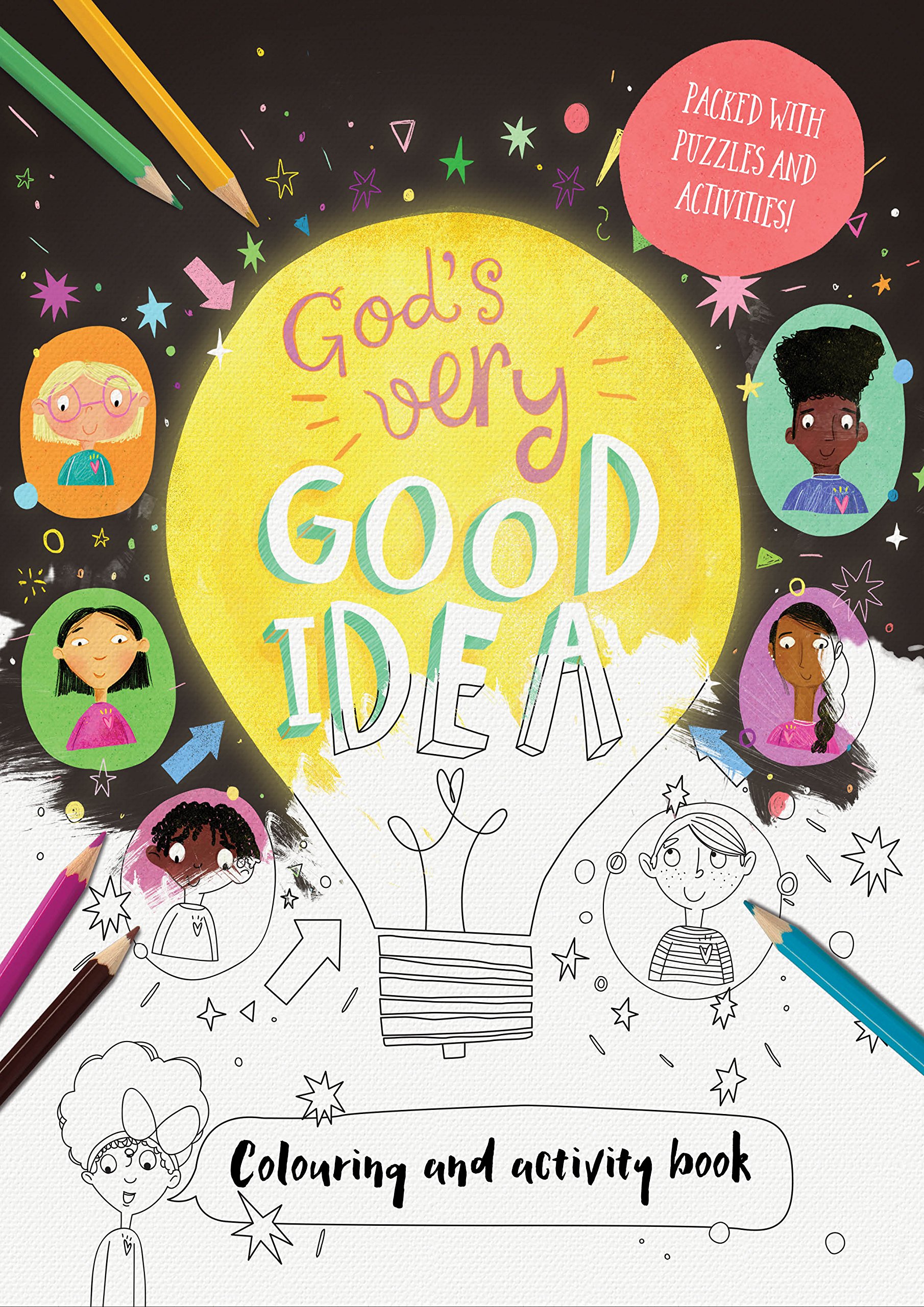 GODS VERY GOOD IDEA COLOURING BOOK