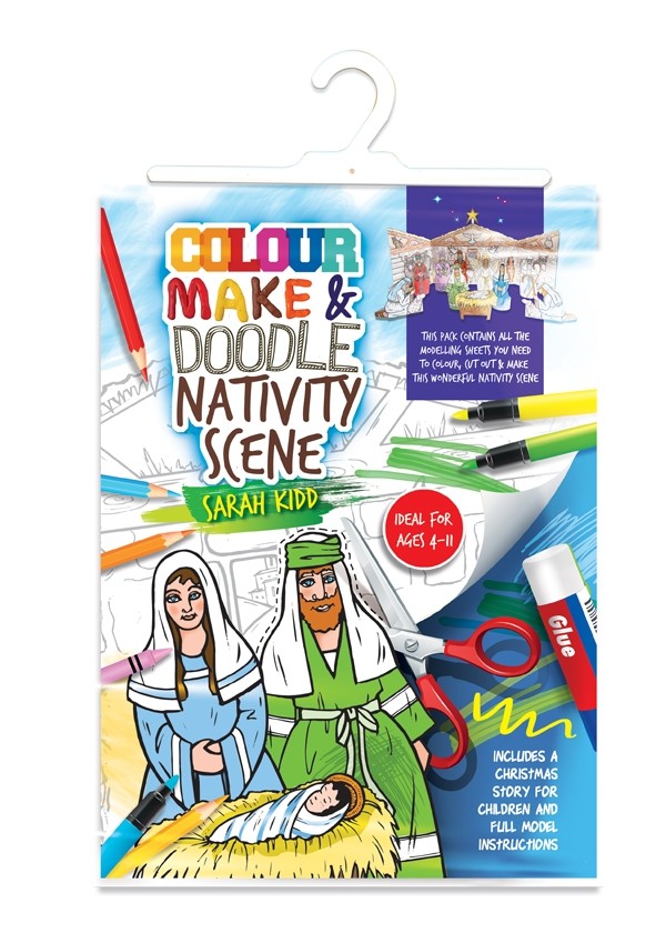 COLOUR MAKE AND DOODLE NATIVITY SCENE