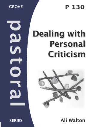 P130 DEALING WITH PERSONAL CRITICISM