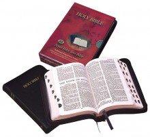 KJV ROYAL RUBY TEXT BIBLE WITH THUMB INDEX ZIP