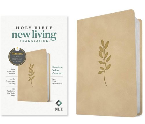 NLT PREMIUM VALUE COMPACT BIBLE IVORY