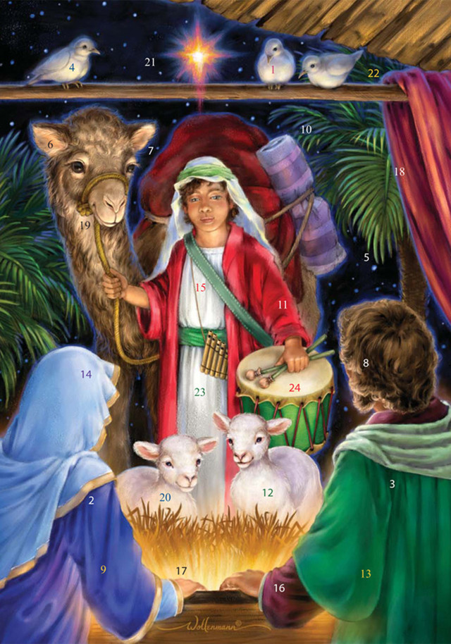 A GIFT FOR THE KING ADVENT CALENDAR CARD A GIFT FOR THE KING ADVENT CALENDAR CARD