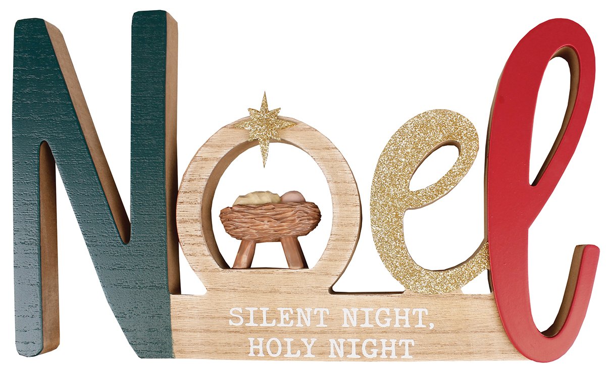 NOEL WOODEN PLAQUE