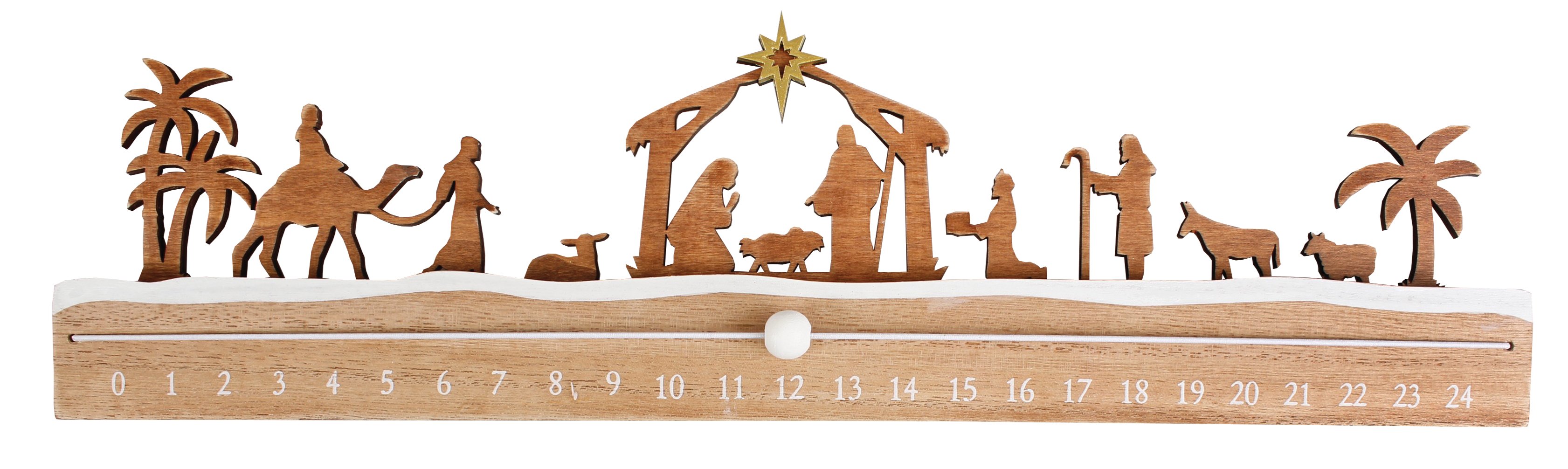 WOODEN NATIVITY ADVENT CALENDAR