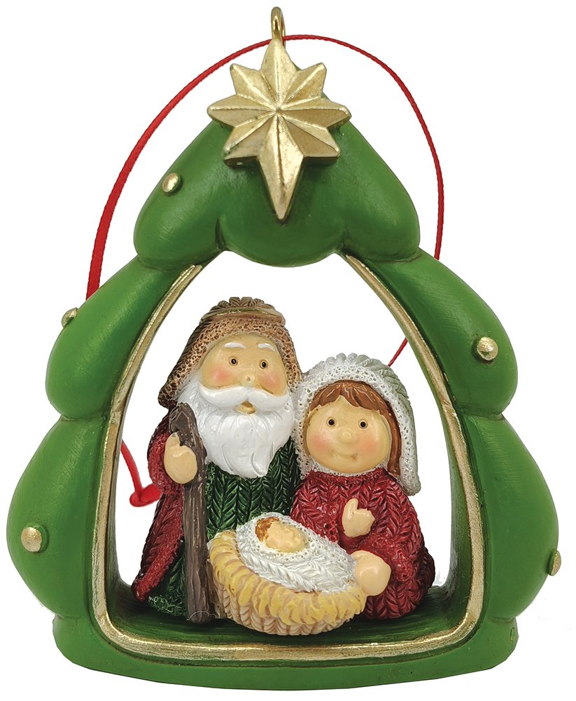 RESIN HANGING NATIVITY