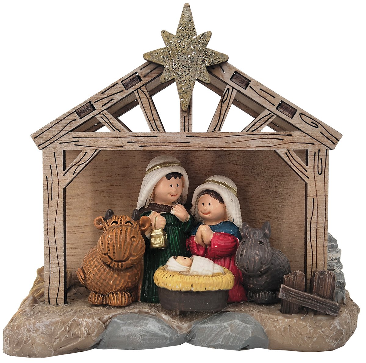 RESIN NATIVITY SCENE