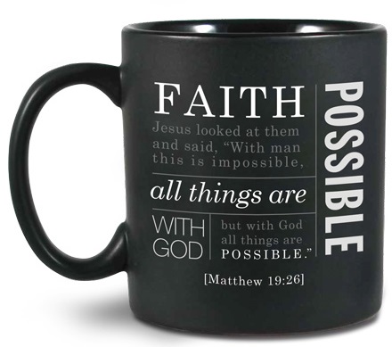 BLACK FAITH MUG