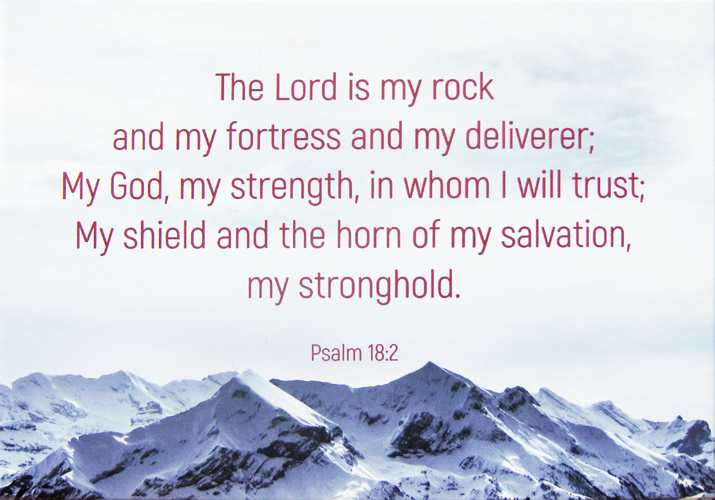 THE LORD IS MY ROCK WALL PLAQUE