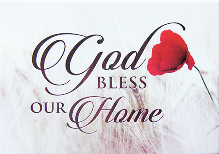 GOD BLESS OUR HOME WALL PLAQUE