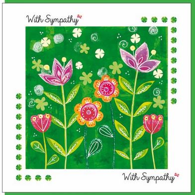 SYMPATHY GARDEN GREETING CARD   