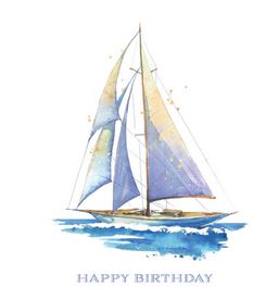 HAPPY BIRTHDAY LIFE ON OCEAN WAVES CARD