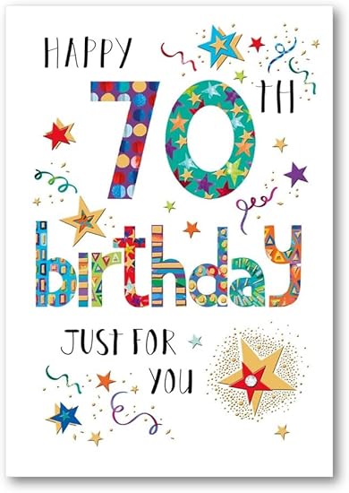 BIRTHDAY CARD AGE 70