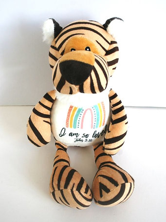 TIGER SOFT TOY JOHN 3:16