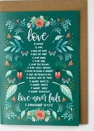 LOVE IS WEDDING CARD