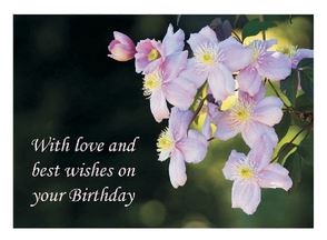 WITH LOVE BIRTHDAY GREETINGS CARD