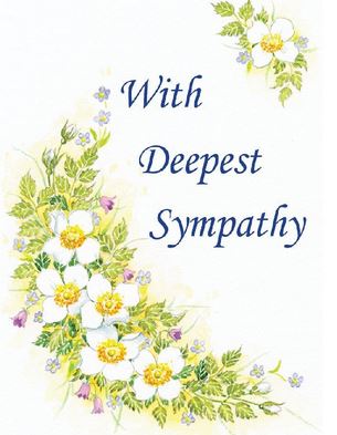 WITH DEEPEST SYMPATHY GREETINGS CARD