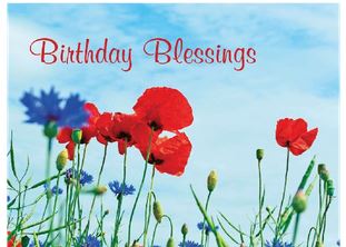 BIRTHDAY BLESSINGS GREETINGS CARD