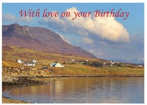 WITH LOVE BIRTHDAY GREETINGS CARD