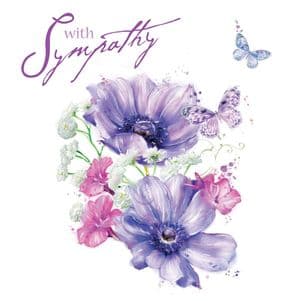 WITH SYMPATHY GREETINGS CARD