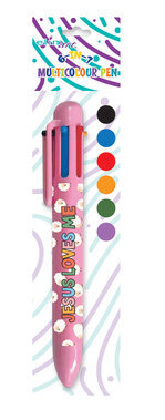 6 IN 1 MULTICOLOUR PEN PINK