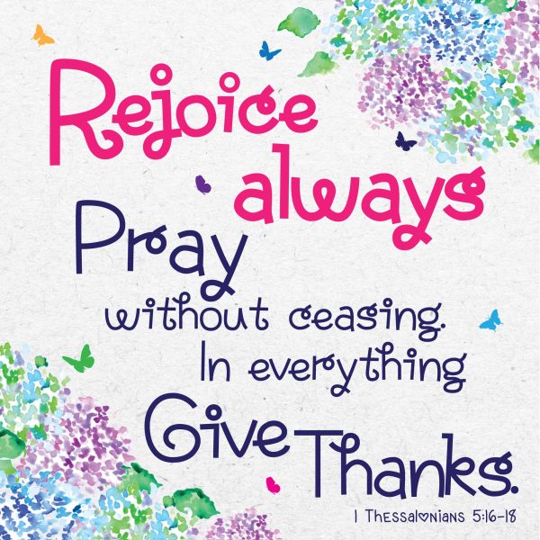 REJOICE ALWAYS SEEDED GREETING CARD