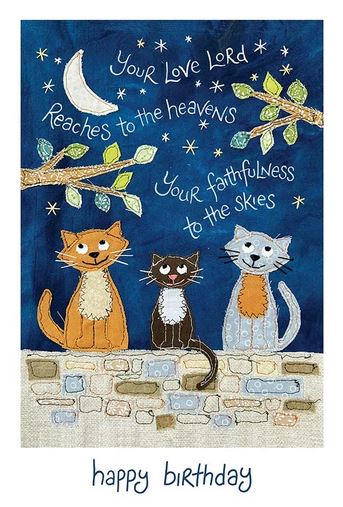 HANNAH DUNNETT CATS BIRTHDAY CARD