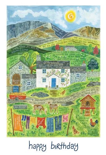 HANNAH DUNNETT COTTAGE BIRTHDAY CARD