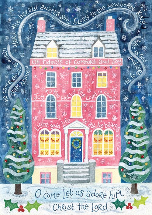 HANNAH DUNNETT COMFORT AND JOY CHRISTMAS CARD