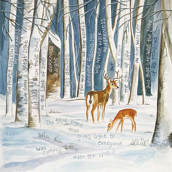 HANNAH DUNNETT TRUE LIGHT CHRISTMAS CARD