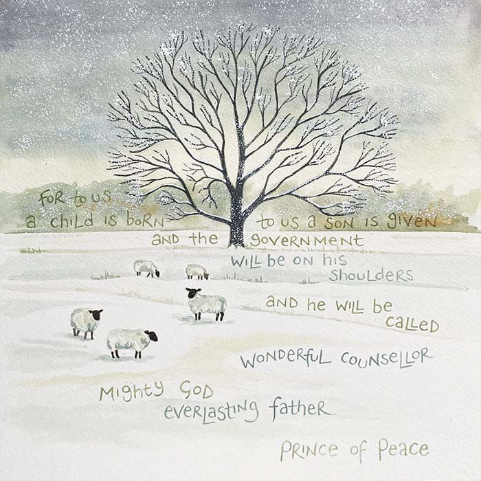 HANNAH DUNNETT PRINCE OF PEACE CHRISTMAS CARD