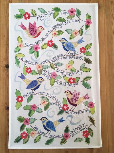 HANNAH DUNNETT TEA TOWEL GOD OF HOPE