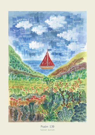 PSALM 139 BOAT HANNAH DUNNETT PRINT