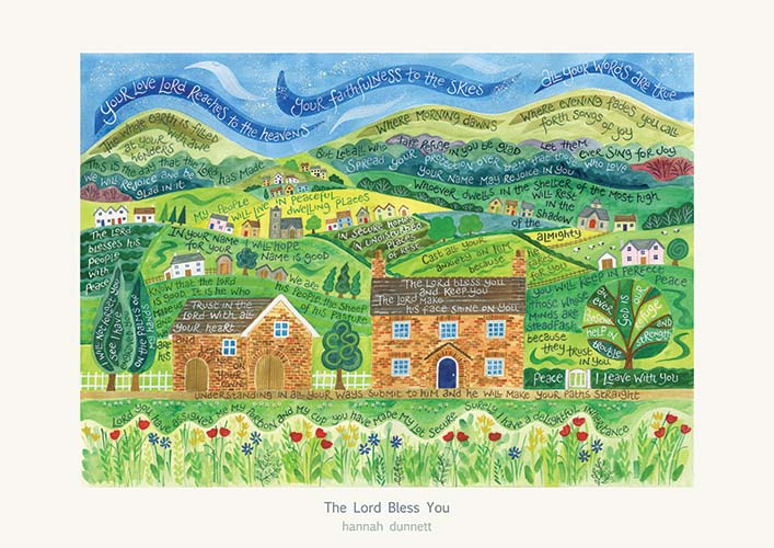 THE LORD BLESS YOU HANNAH DUNNETT PRINT