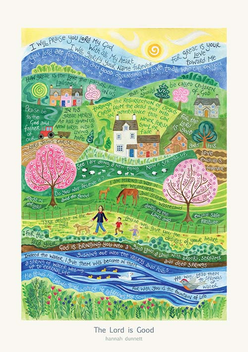 THE LORD IS GOOD HANNAH DUNNETT PRINT