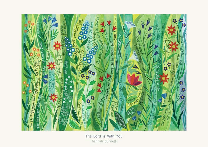 THE LORD IS WITH YOU HANNAH DUNNETT PRINT