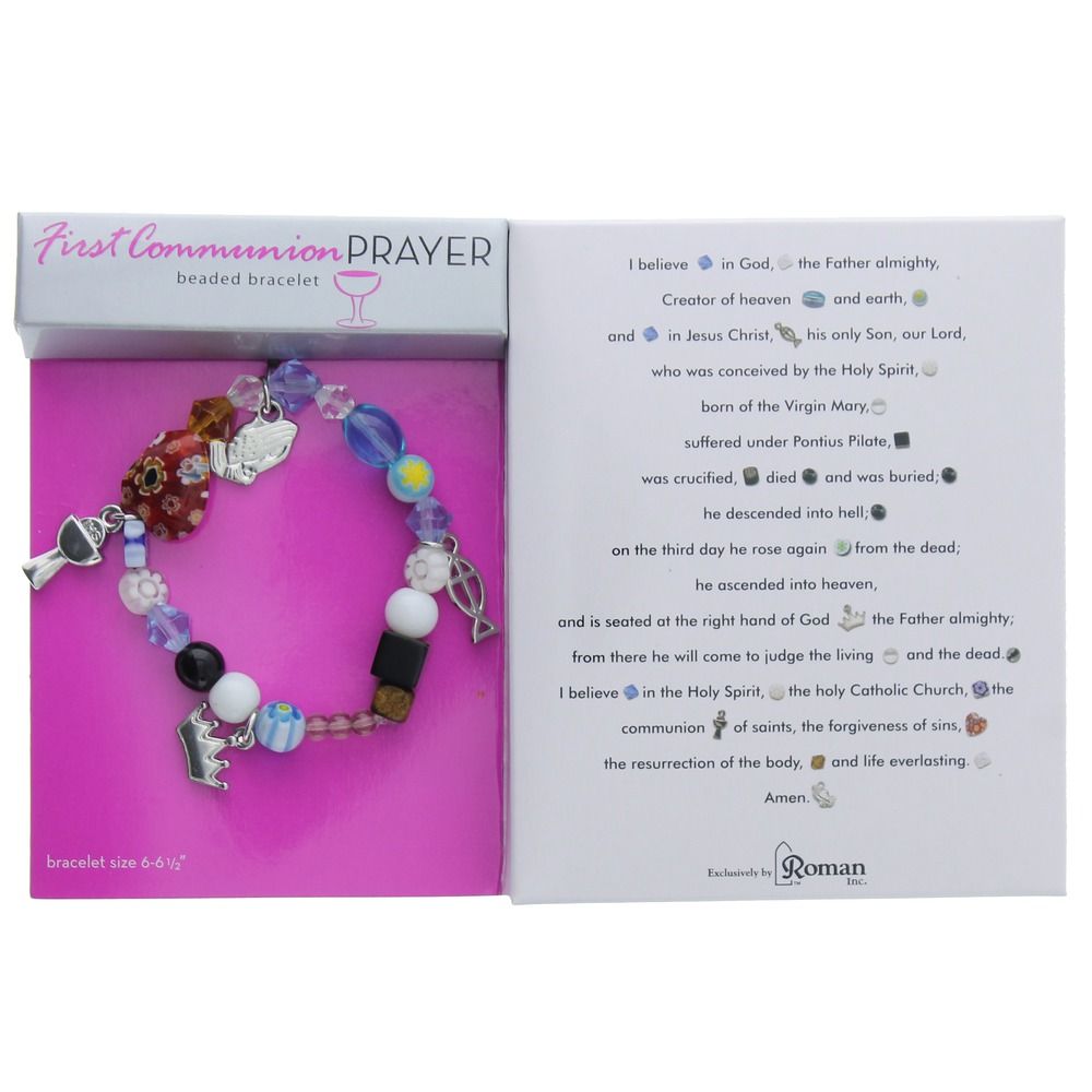 FIRST COMMUNION APOSTLES CREED STORY BRACELET