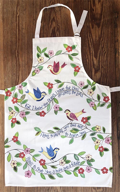 HANNAH DUNNETT APRON HOPE AND A FUTURE