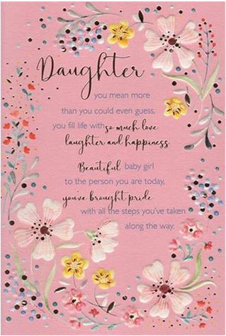 DAUGHTER BIRTHDAY CARD :: Birthday - Relations :: Greetings Cards ...