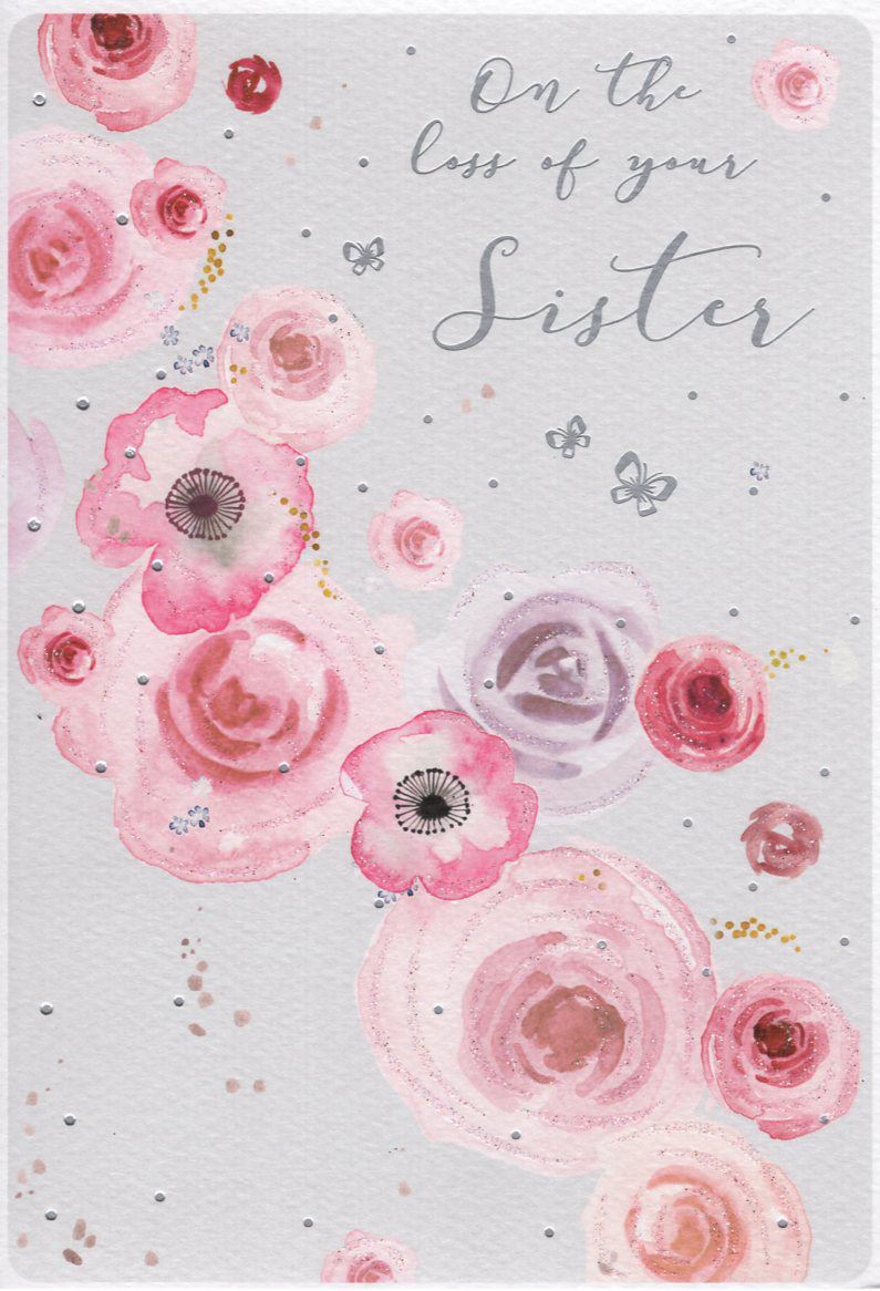 LOSS OF SISTER SYMPATHY CARD