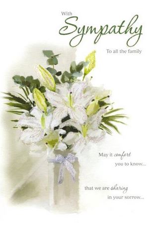 WITH SYMPATHY GREETINGS CARD 