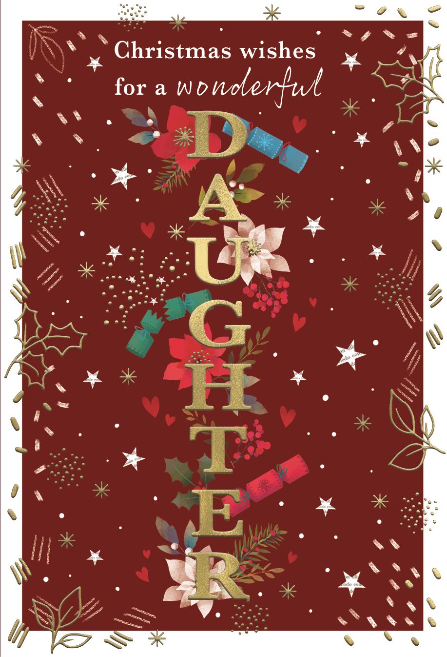 DAUGHTER CHRISTMAS CARD DAUGHTER CHRISTMAS CARD