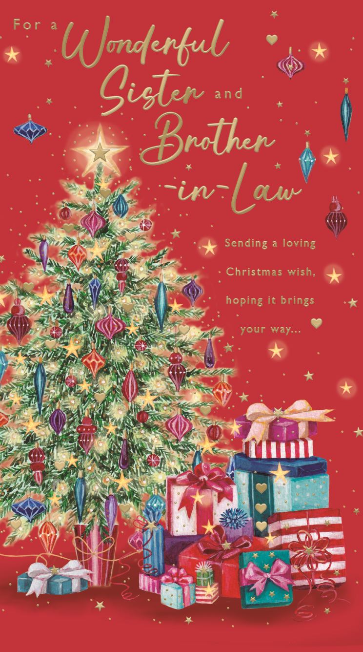SISTER AND BROTHER IN LAW CHRISTMAS CARD SISTER AND BROTHER IN LAW CHRISTMAS CARD