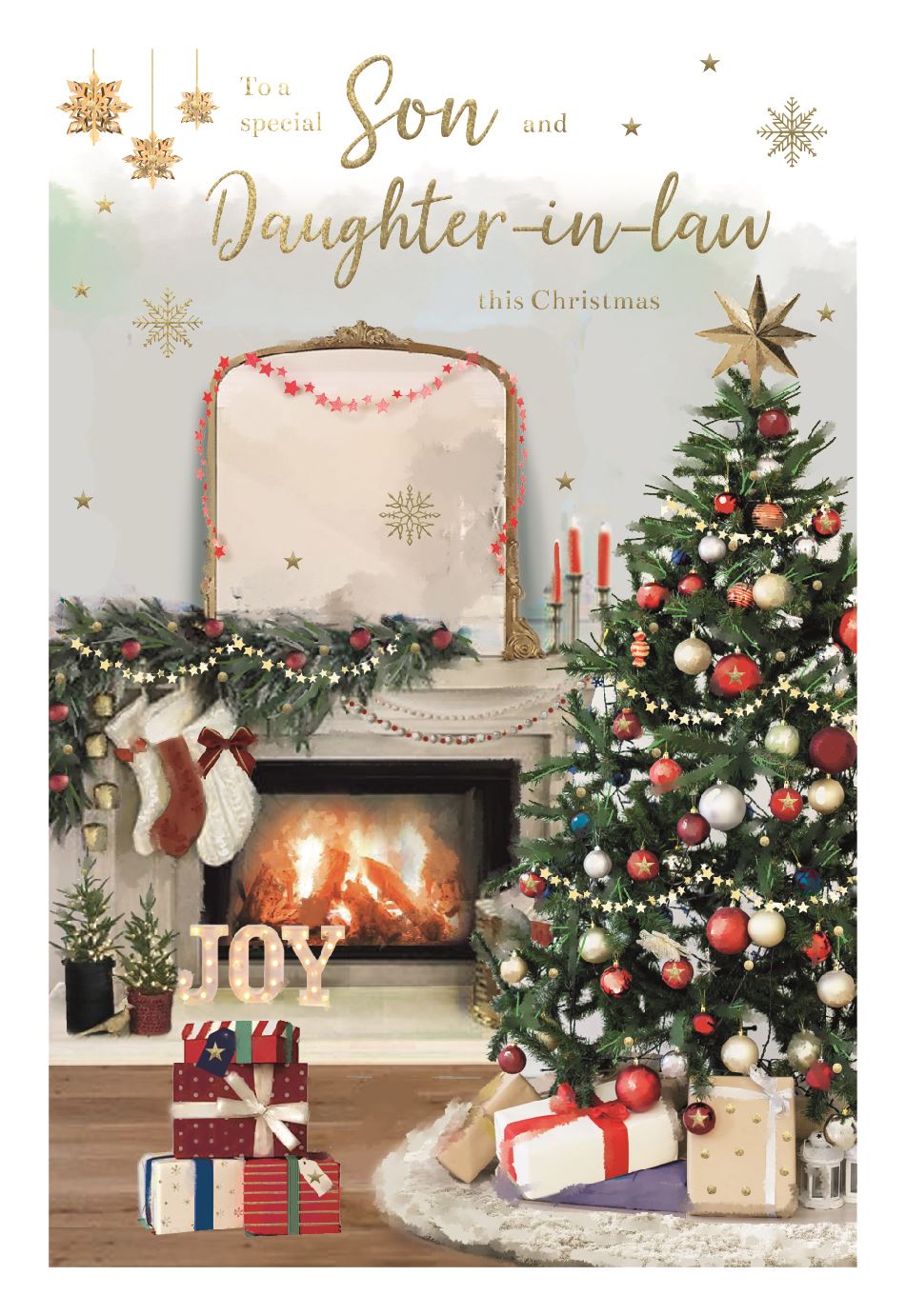 SON AND DAUGHTER IN LAW CHRISTMAS CARD